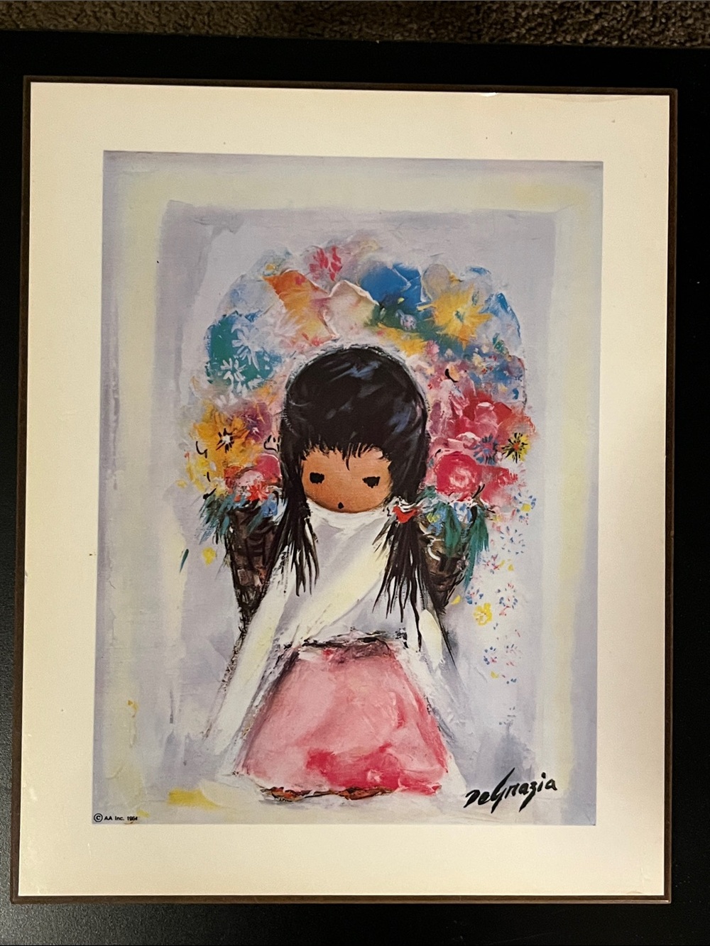 De Grazia “Floral Girl” Illustration 1964 MCM